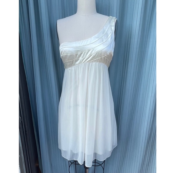 Vintage Trixxi Satin One Shoulder Dress - Picture 2 of 15